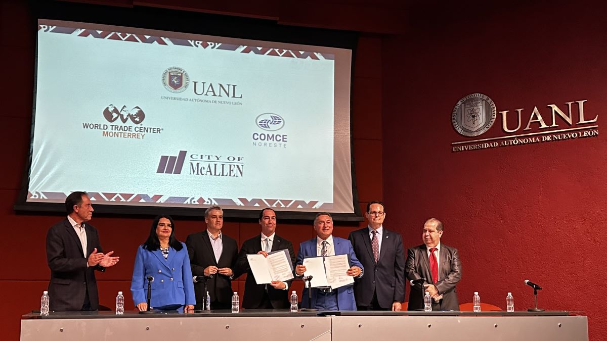 McAllen, Texas y Nuevo León, México crean alianza para impulsar comercio y desarrollo binacional